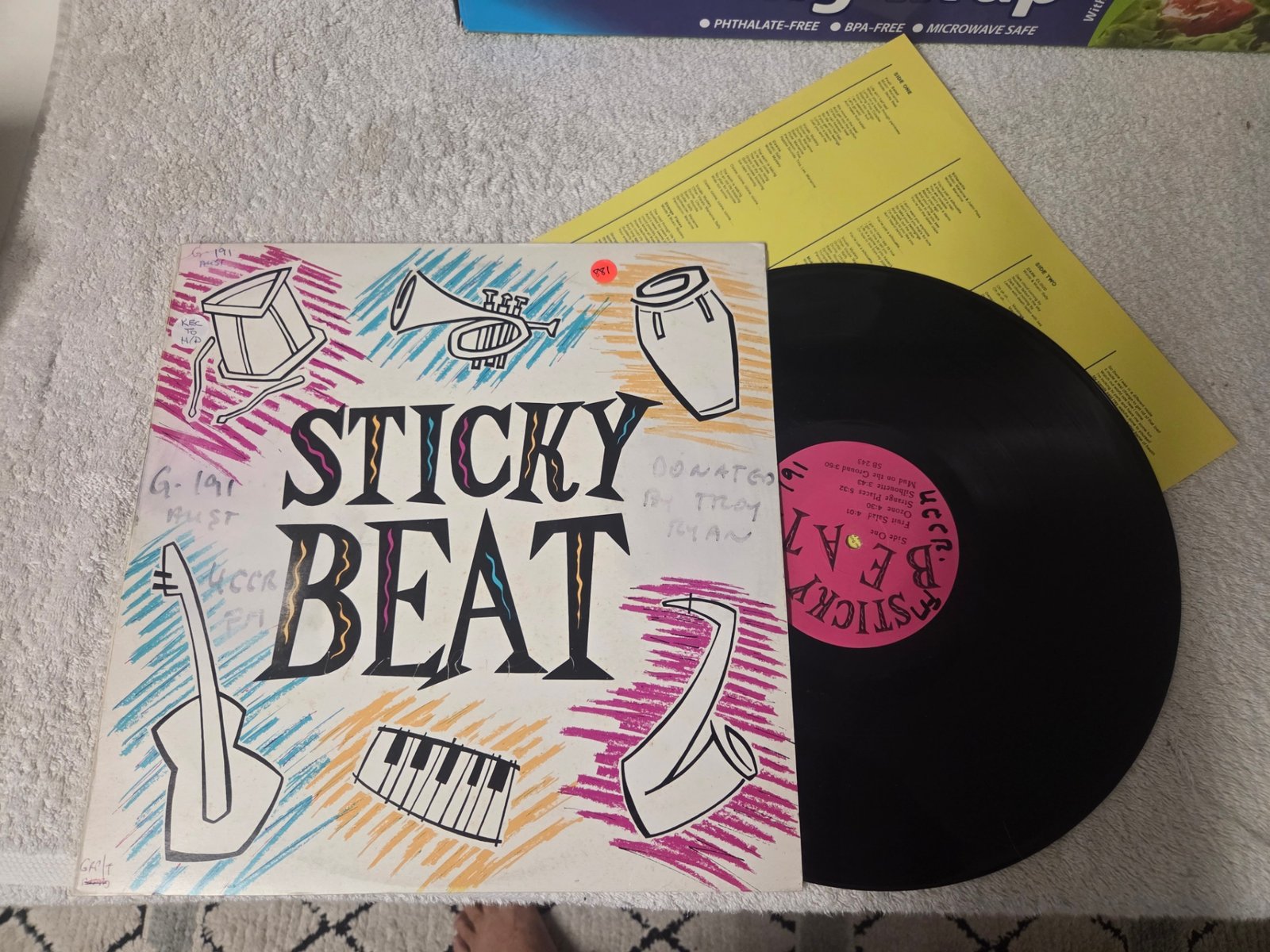 Sticky Beat self titled LP front cover