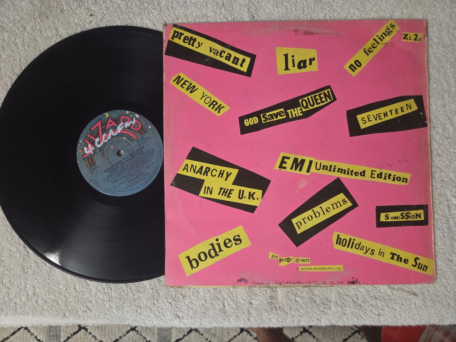 Sex Pistols vintage vinyl LP