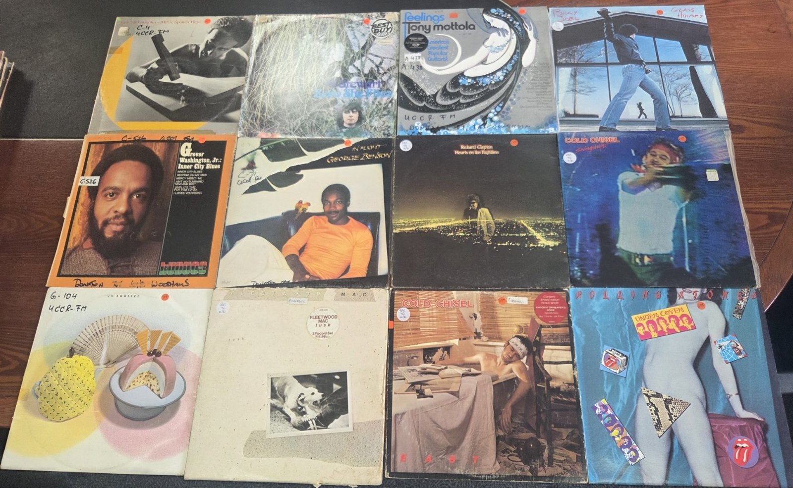 Bulk vinyl LP collection featuring Cold Chisel and Fleetwood Mac