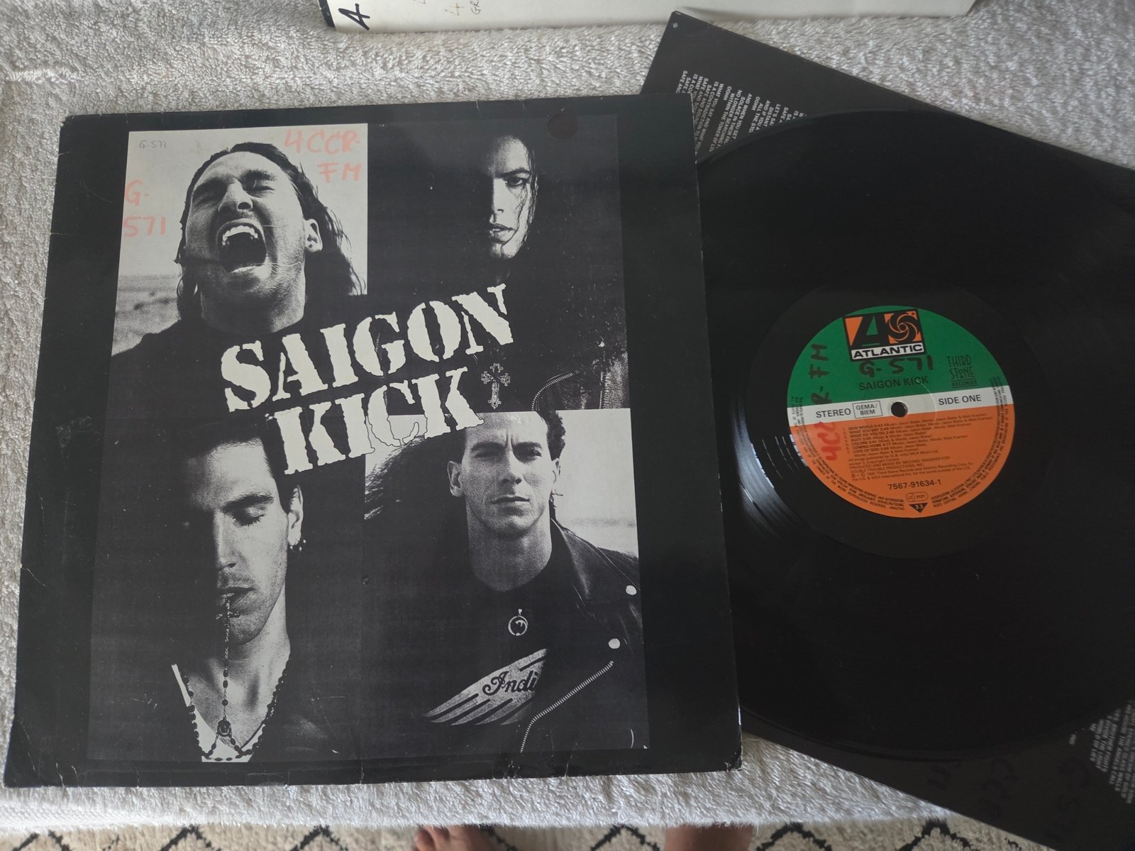 Saigon Kick self titled Australian vinyl LP front cover