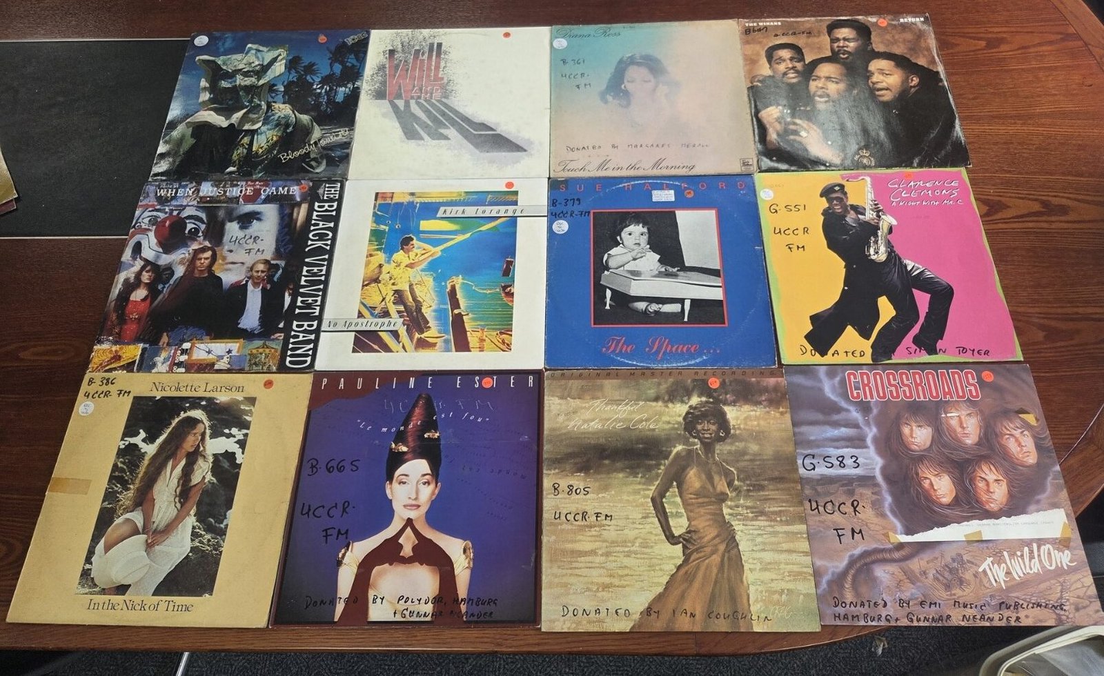 Bulk radio station vinyl records collection