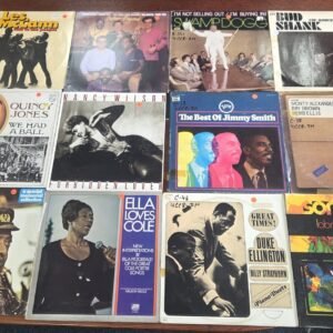 Bulk radio station jazz record collection