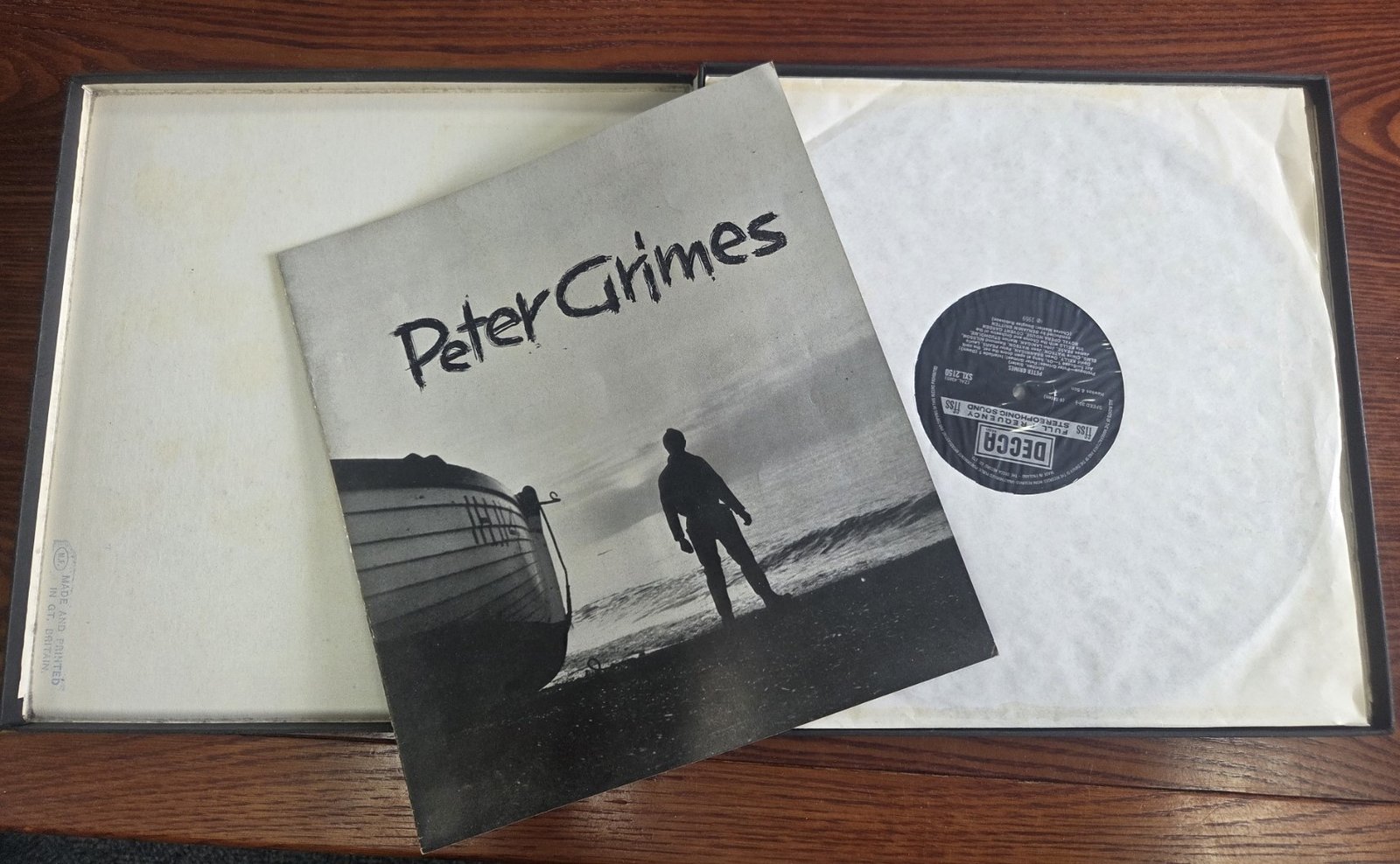 Peter Grimes Decca vinyl box set with booklet