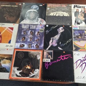 Bulk radio station vinyl record collection