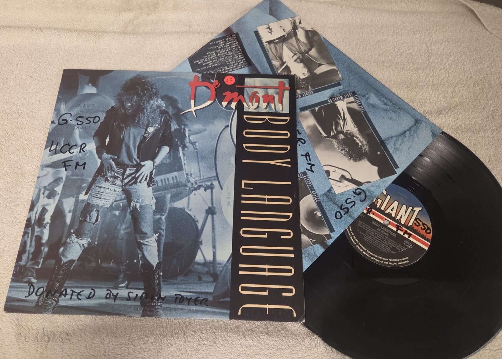 De Mont Body Language Australian promotional vinyl LP front cover