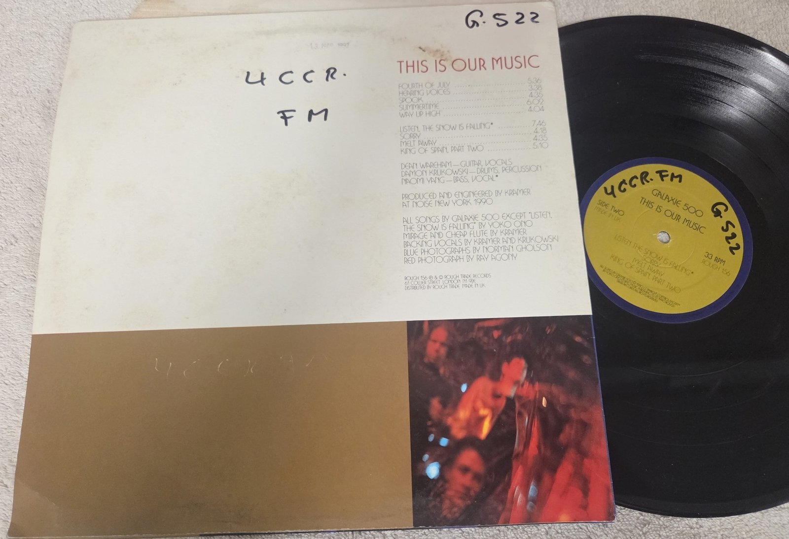 Rough Trade import pressing of Galaxie 500 album