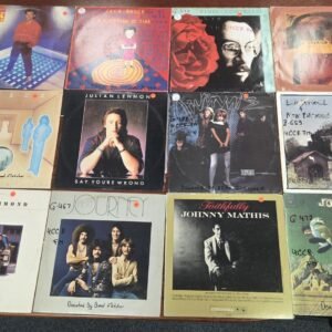 Mixed artist vinyl records from former radio station archive