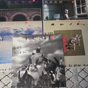 Rush vinyl LP collection featuring five classic albums