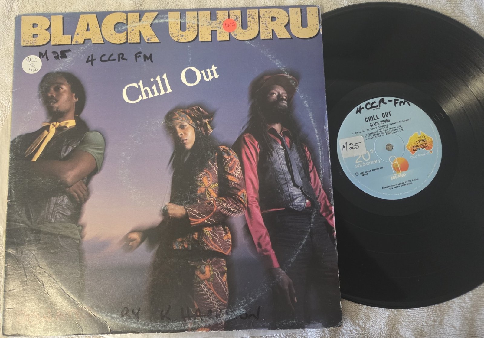 Black Uhuru Chill Out vinyl LP front cover