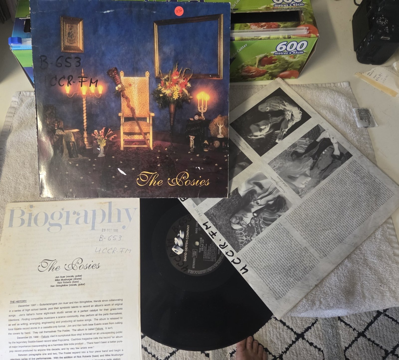 The Posies Dear 23 promotional vinyl LP front cover