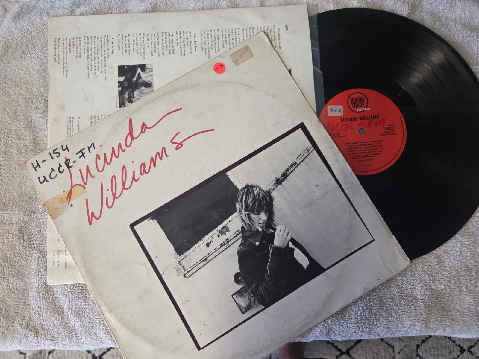 Lucinda Williams self titled vinyl LP front cover