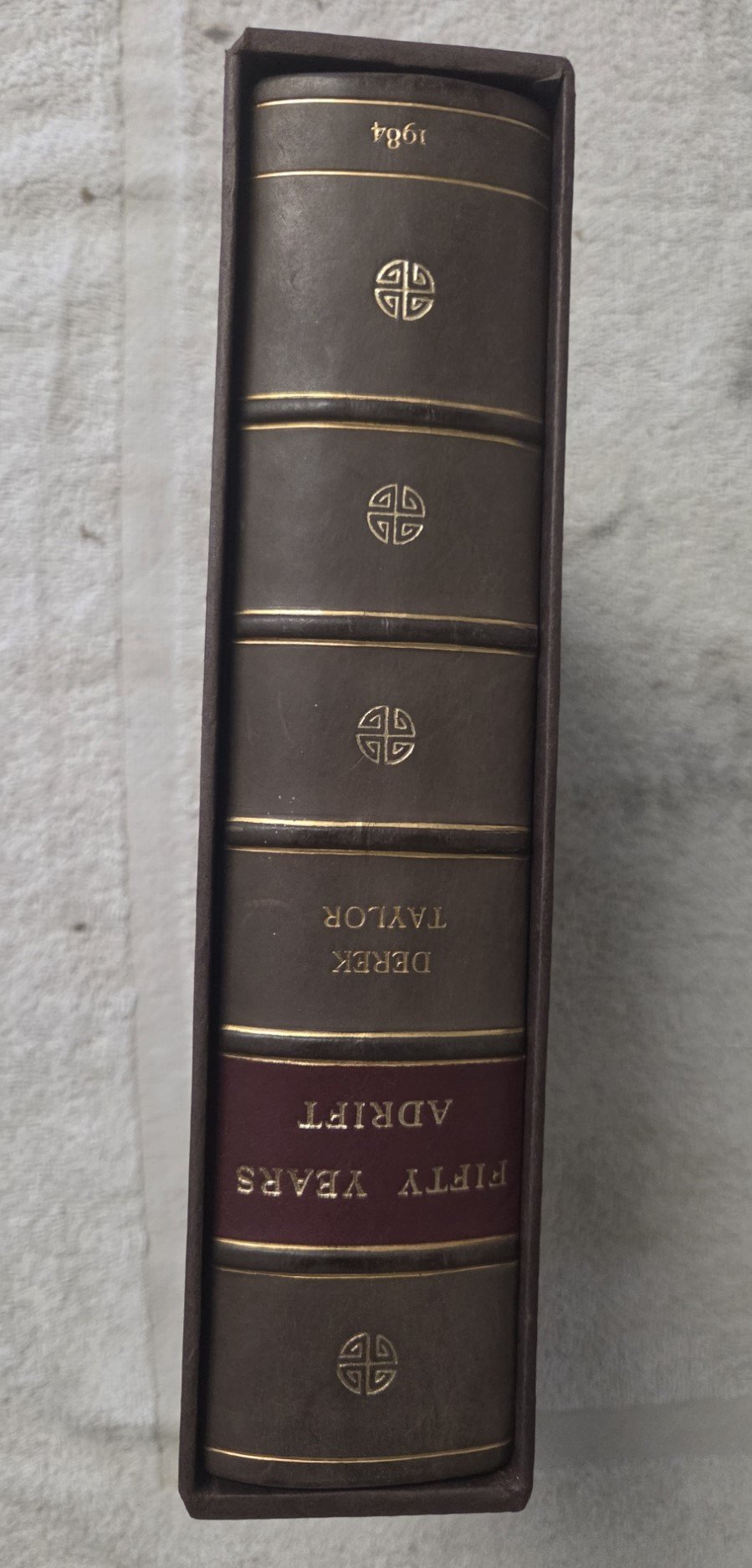 Original slipcase for Fifty Years Adrift limited edition