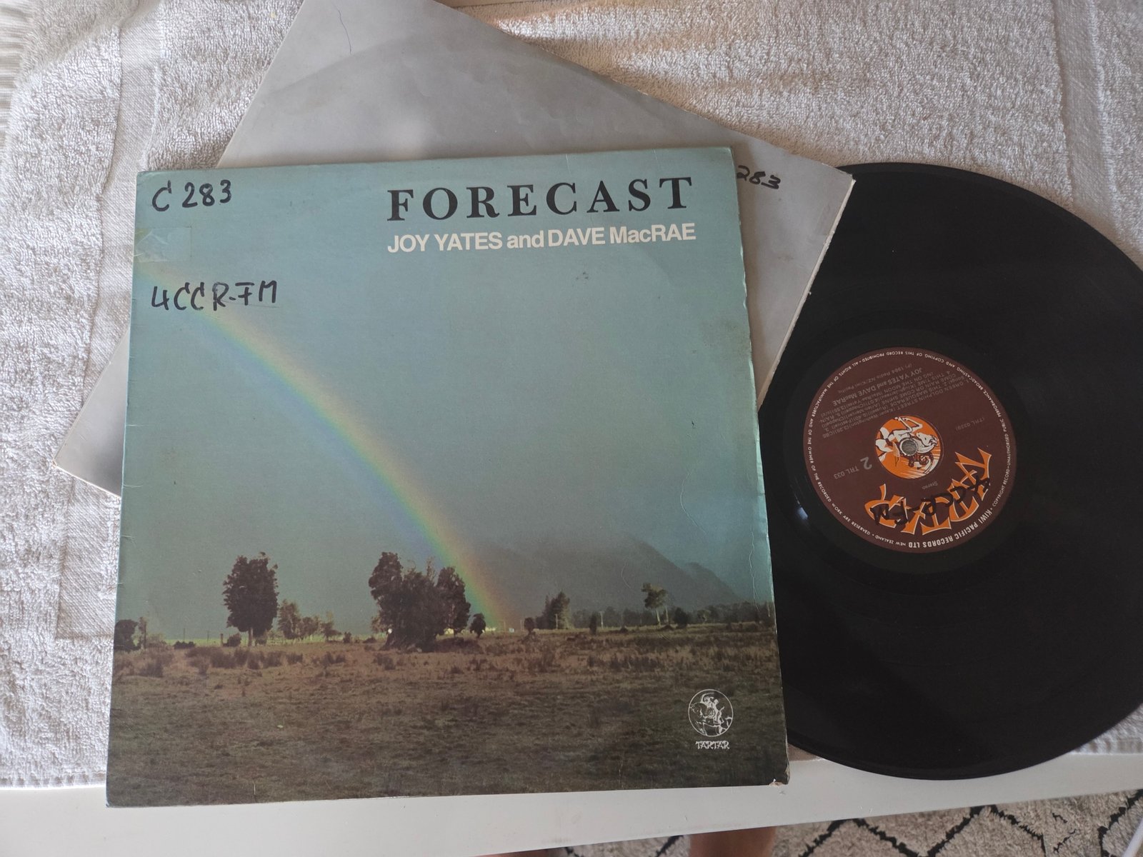 Joy Yates and Dave MacRae Forecast vinyl LP front cover