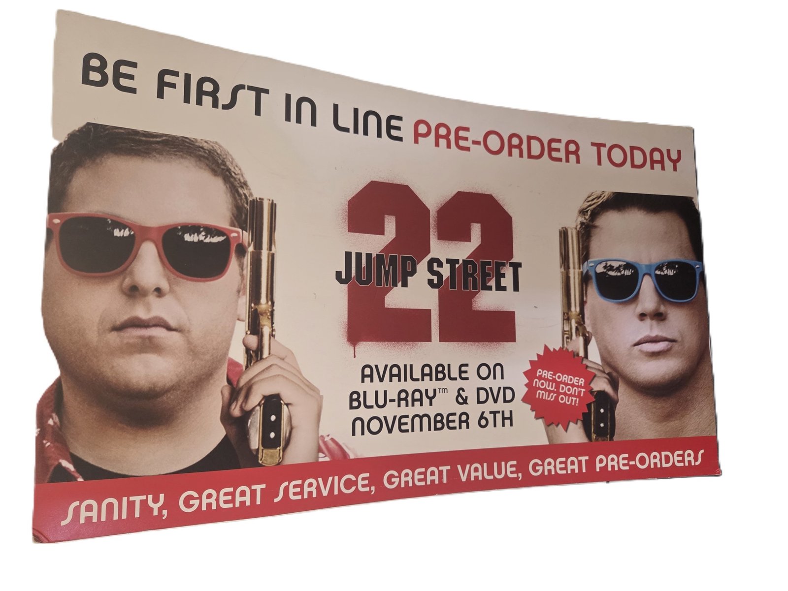 22 Jump Street double-sided promotional display boards