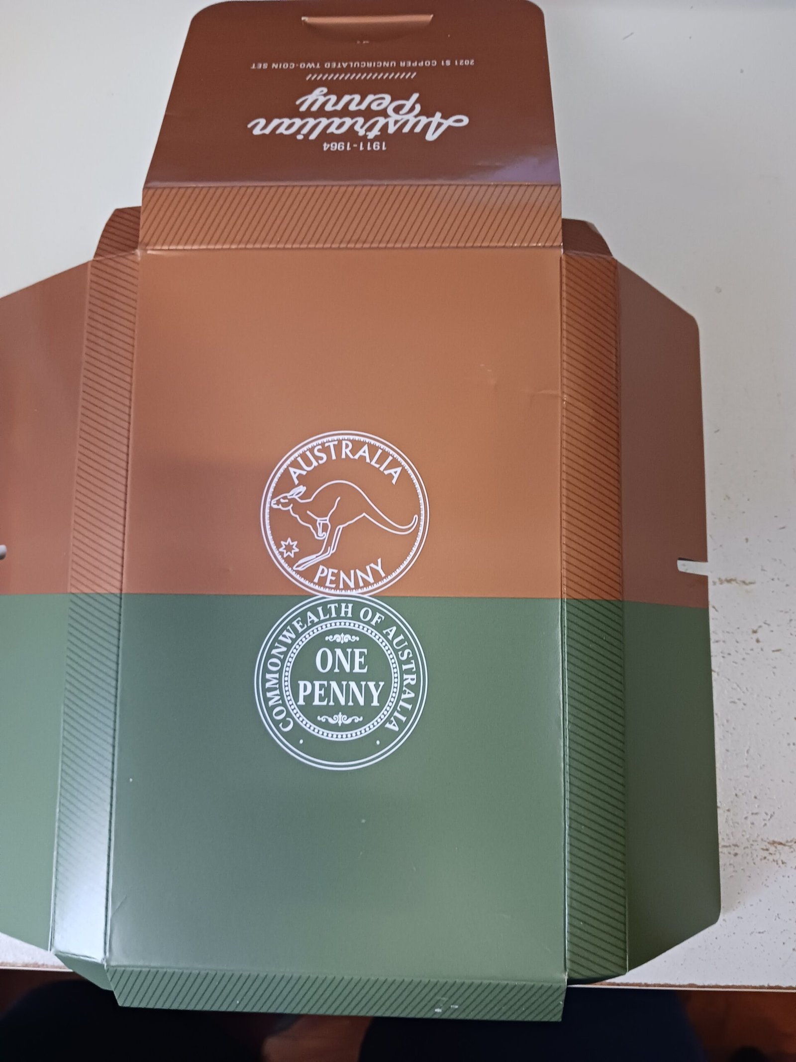 LOT 089 2021 Australian Penny 110th Anniversary Copper Uncirculated Coin Pair - Image 3