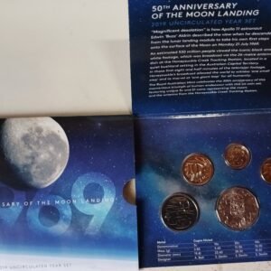 LOT090 2019 50th Anniversary Moon Landing Uncirculated Six Coin Year Set