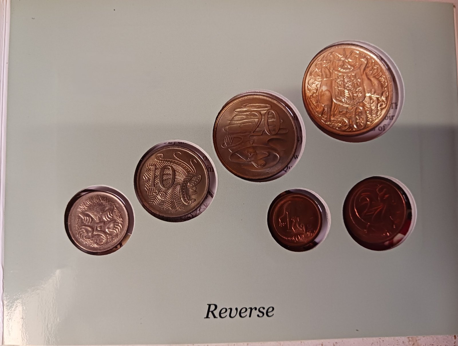 LOT096 1966 Australia's First Decimal Coin Set Uncirculated Six Coin Collection - Image 3