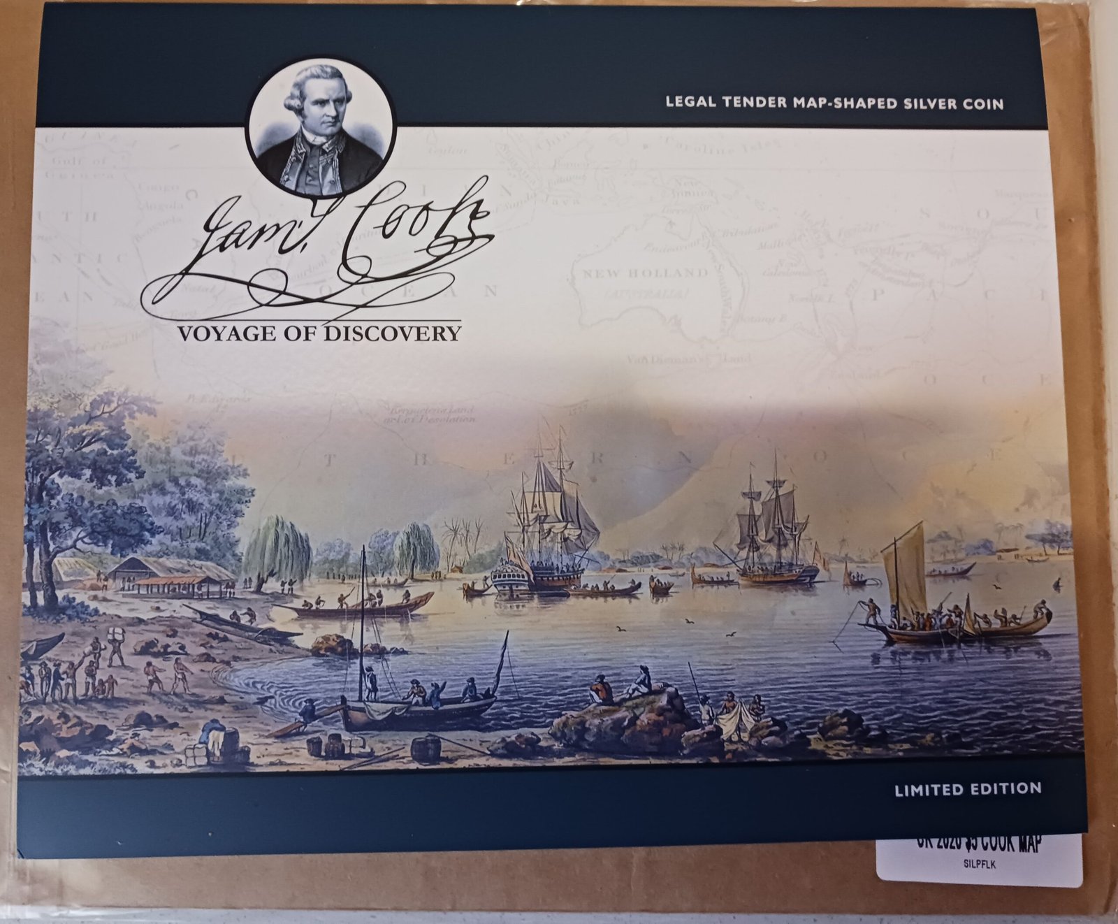 2020 James Cook silver foil coin