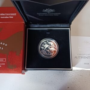 LOT109 Royal Australian Mint Kangaroo Series 2020 $1 Fine Silver Proof Coin