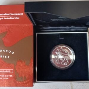 LOT072 2020 Kangaroo Series Red Kangaroo $1 Fine Silver Proof Coin