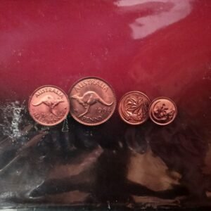 LOT114 1966 Australian Decimal Changeover Premium Copper Coin Set