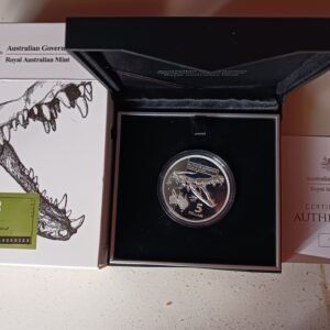 LOT115 Royal Australian Mint Saltwater Crocodile $5 Silver Proof Coin
