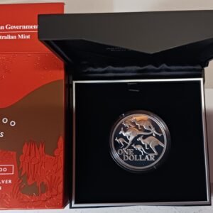 LOT073 2020 Kangaroo Series Red Kangaroo $1 Fine Silver Proof Coin