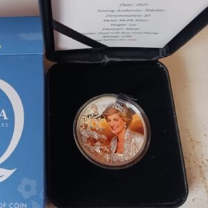 LOT084 Princess Diana 2021 one ounce silver proof coins presented in original cases with certificates of authenticity.