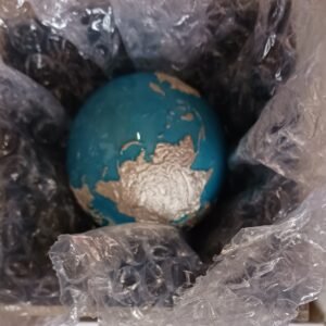 Three dimensional world globe collector coin