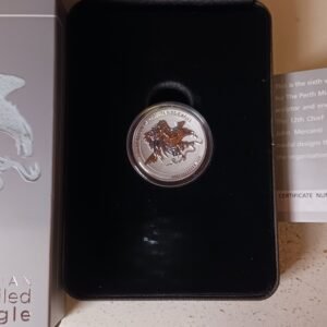 Perth Mint Wedge Tailed Eagle reverse proof coin with case