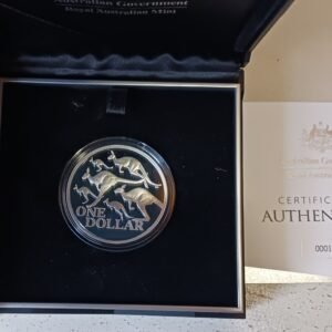 Royal Australian Mint Kangaroo silver proof coin