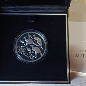 Royal Australian Mint Kangaroo silver proof coin