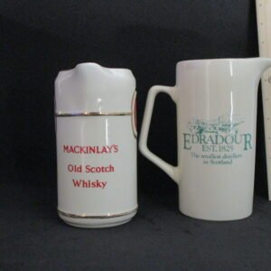 Mackinlays Old Scotch Whisky ceramic water jug
