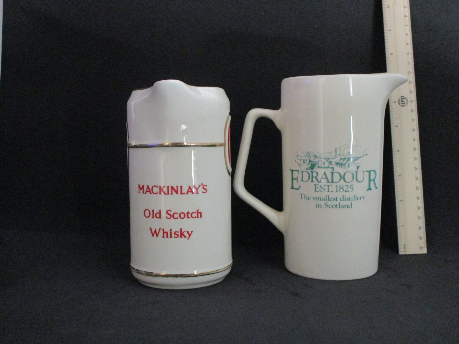Mackinlays Old Scotch Whisky ceramic water jug