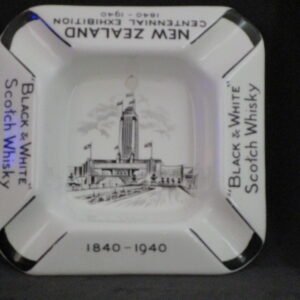 Black and White Scotch Whisky advertising ashtray