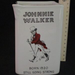 LOT065 Vintage Johnnie Walker Scotch Whisky Advertising Water Jug
