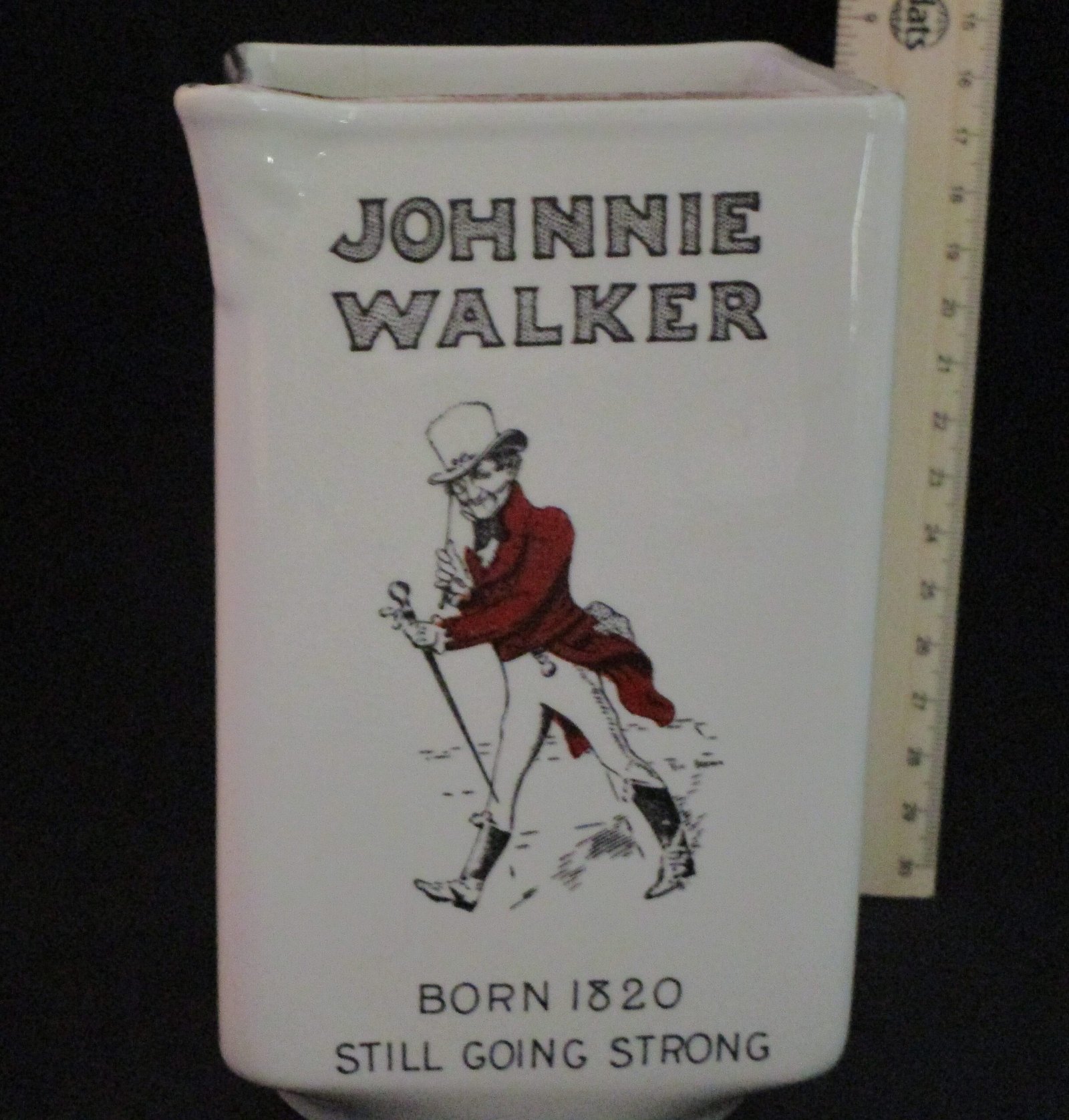 LOT 065 Vintage Johnnie Walker Scotch Whisky Advertising Water Jug