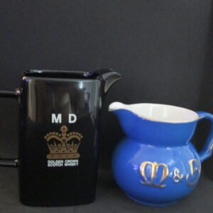 Golden Crown Scotch Whisky advertising water jug