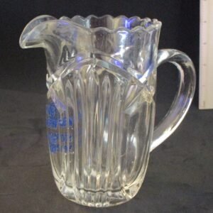 LOT067 King George IV Scotch Whisky Advertising Glass Water Jug