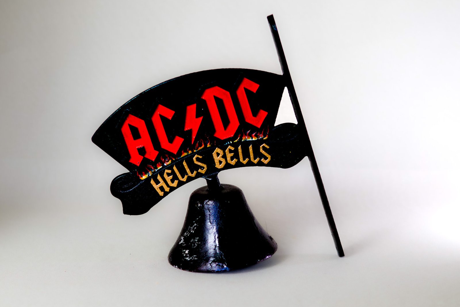 LOT001 - Cast Iron AC/DC Hell's Bells Decorative Bell