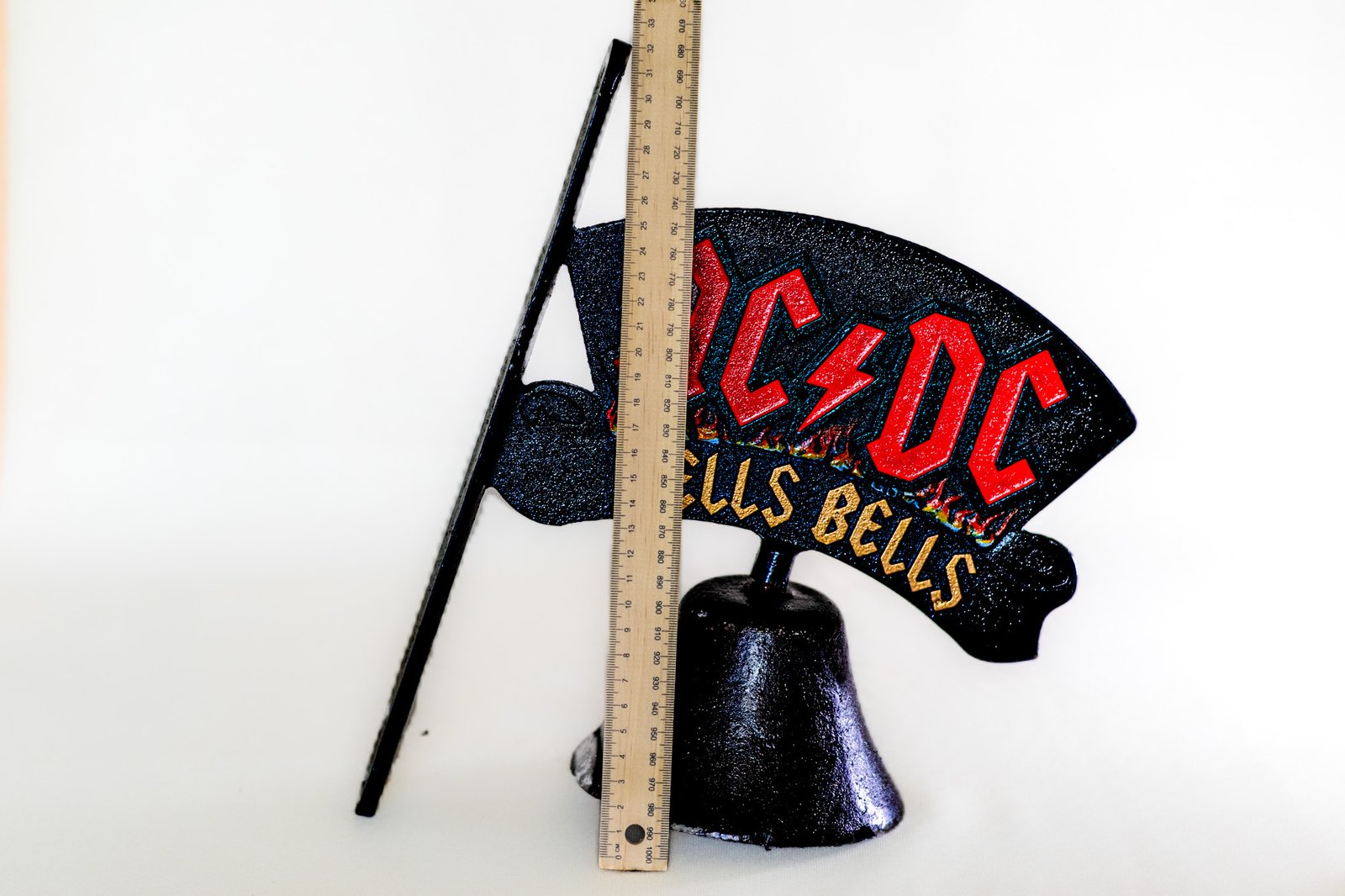 LOT001 - Cast Iron AC/DC Hell's Bells Decorative Bell - Image 4