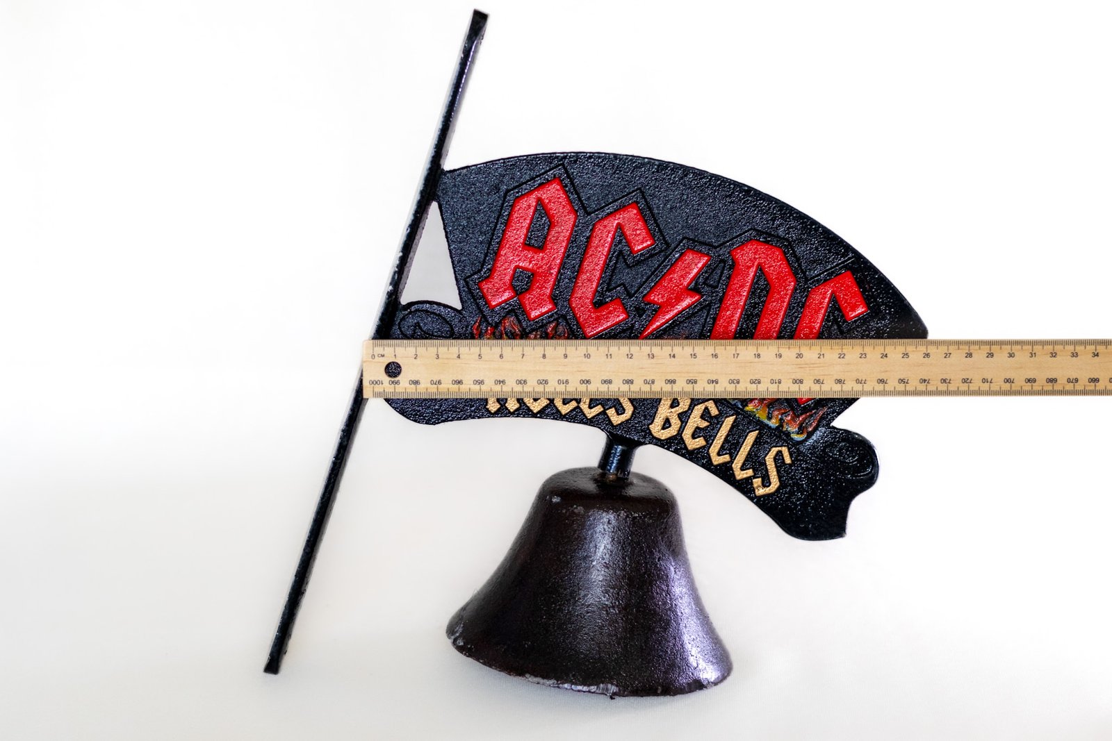 LOT001 - Cast Iron AC/DC Hell's Bells Decorative Bell - Image 3