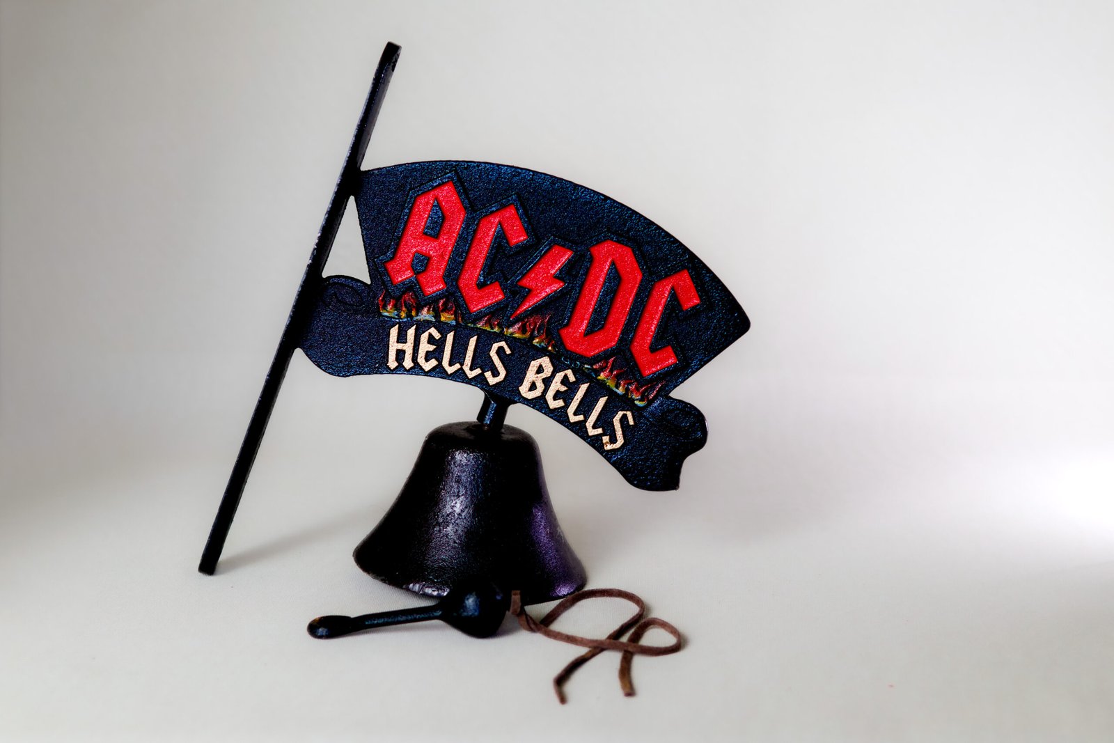 LOT001 - Cast Iron AC/DC Hell's Bells Decorative Bell - Image 2