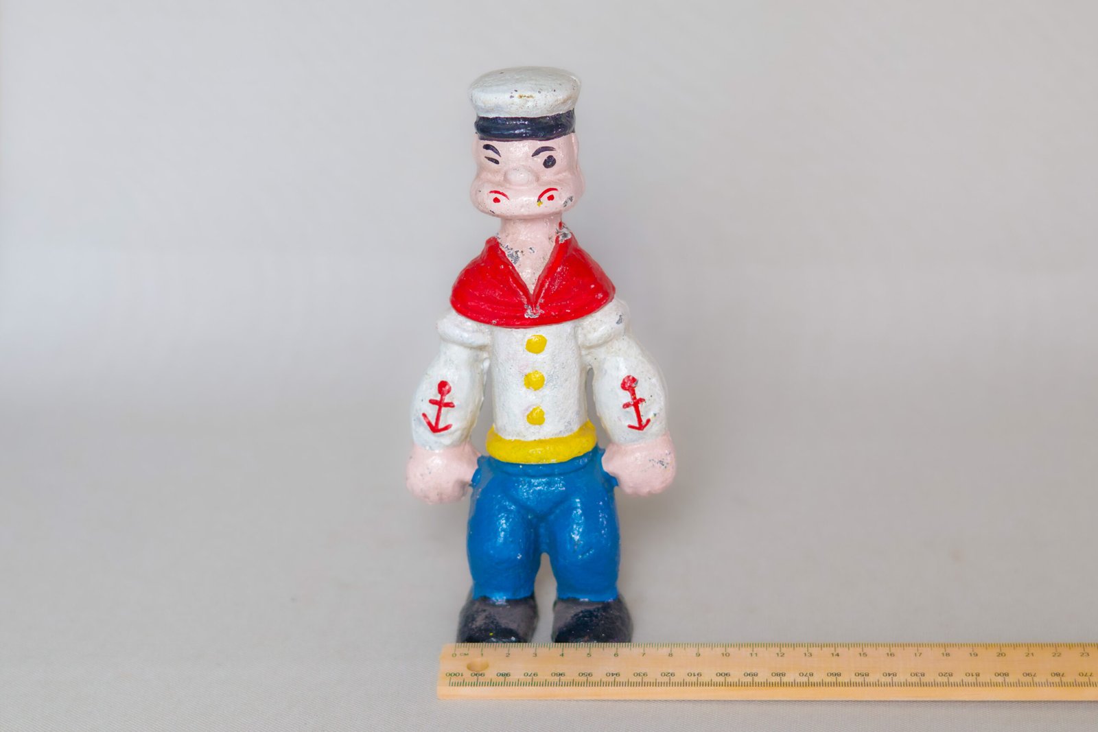 LOT023 Popeye sailor cast iron decorative figure