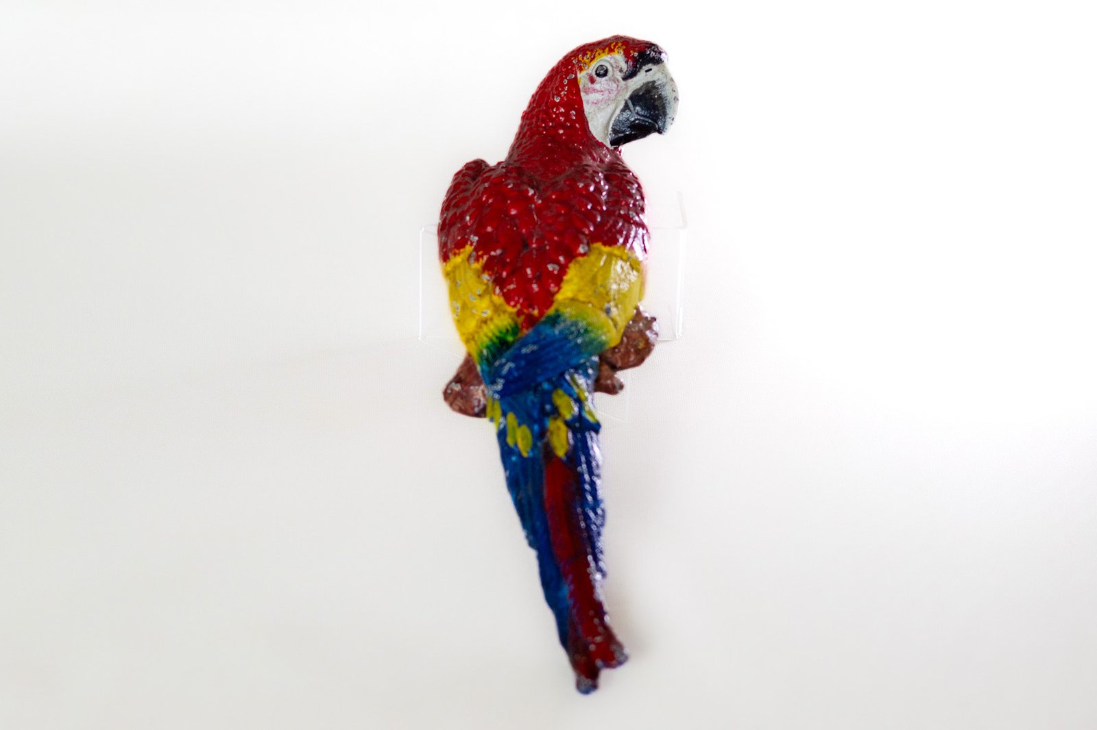 LOT 003 - Colourful Cast Iron Parrot Wall Decoration